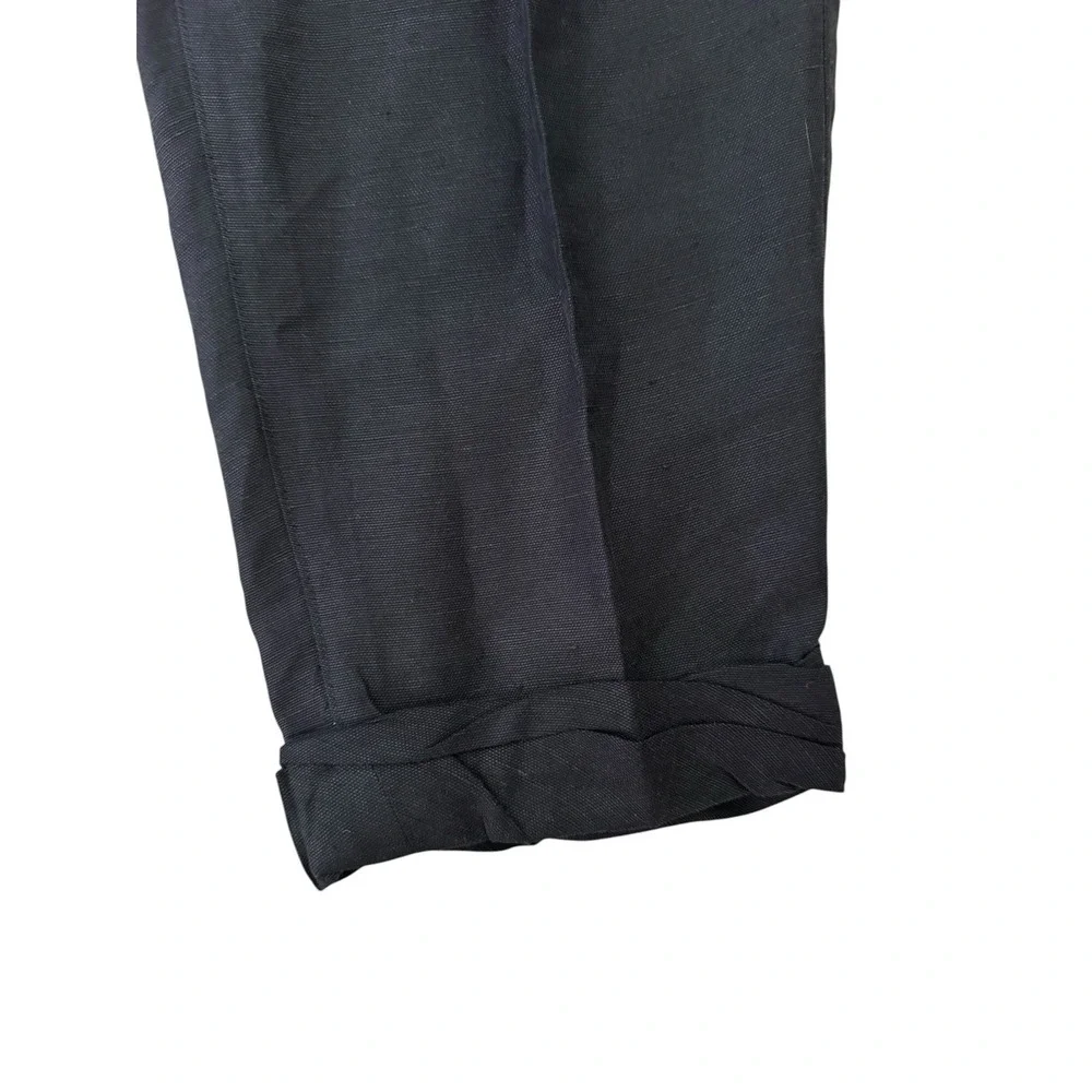 Aritzia Wilfred Linen Allant‎ Crop Pants Size 10 Black